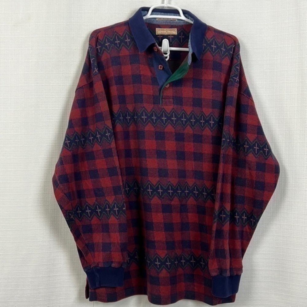90s Guess Men’s Flannel Pull Over